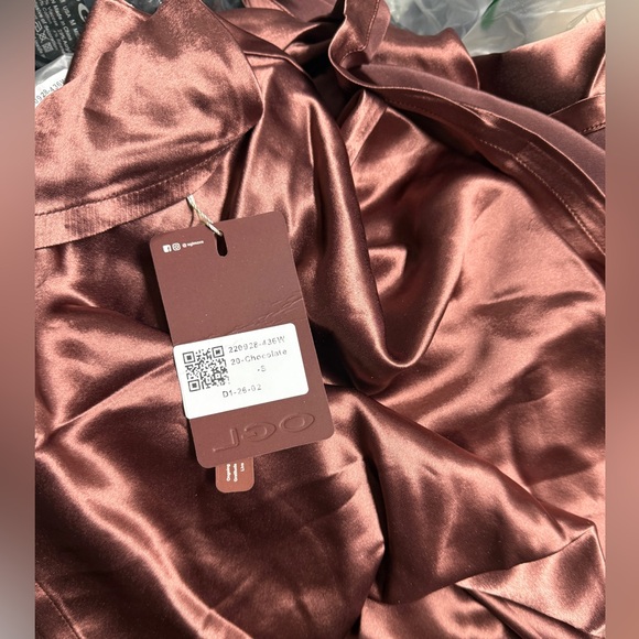 OGL Silk-Like Acetate Bias-Cut Slip Skirt - Picture 6 of 6